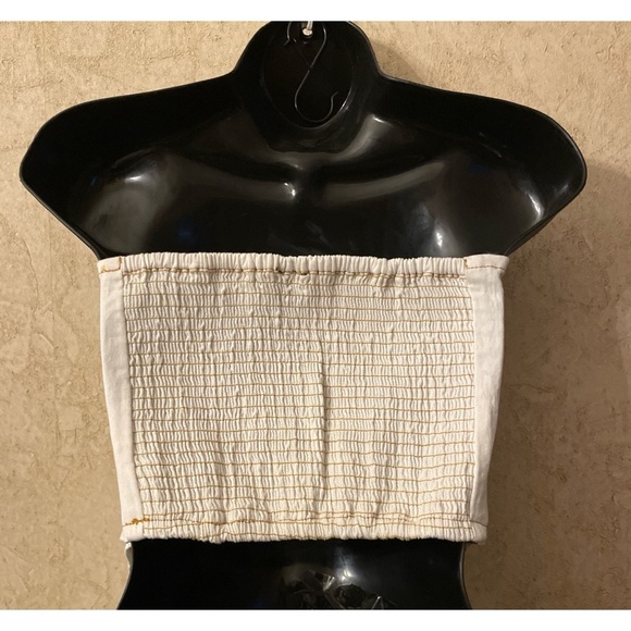 LA ARMARIO White Denim Bandana Top New with Tag - Picture 2 of 6